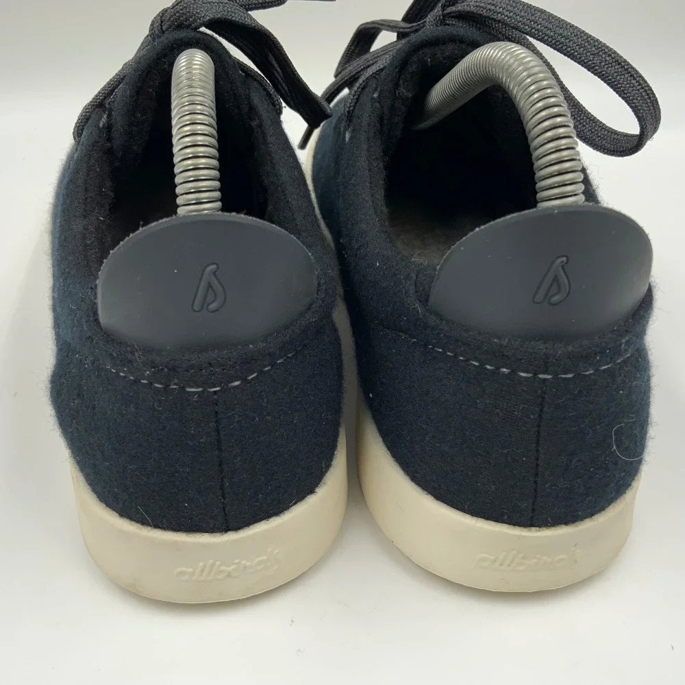 Allbirds Wool Pipers Women Black Cream Low Top Sneakers Merino Wool WP W9